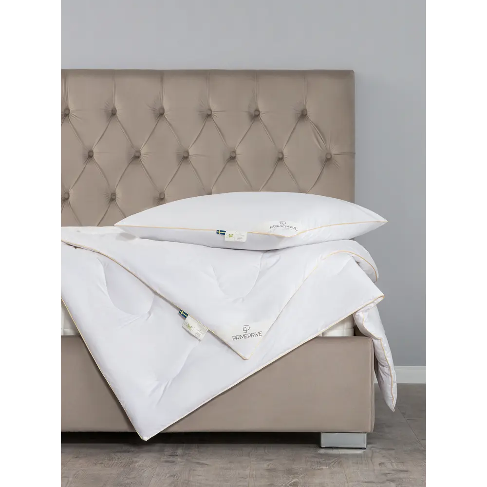 Фото 3 Набор 1 одеяло+2 подушки Cashmere лайт кашмирский пух в хлопковом тике 172x205 см 70x70 см Фото 3 Набор 1 одеяло+2 подушки Cashmere лайт кашмирский пух в хлопковом тике 172x205 см 70x70 см