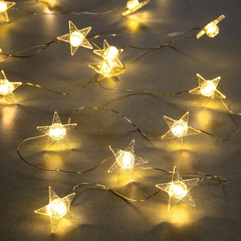 Фото Электрогирлянда комнатная Luazon lighting 7867185 нить 2 м 20 ламп прозрачный 2 режима работы Фото Электрогирлянда комнатная Luazon lighting 7867185 нить 2 м 20 ламп прозрачный 2 режима работы