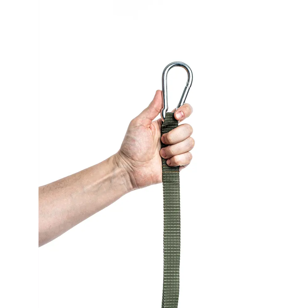 Фото 4 Стропа эвакуационная тактическая с карабином Tplus 5 м 18 петель олива Фото 4 Стропа эвакуационная тактическая с карабином Tplus 5 м 18 петель олива