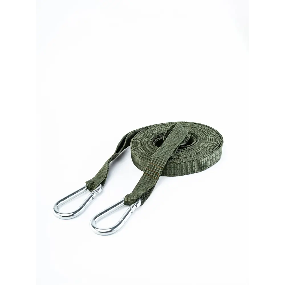 Фото Стропа эвакуационная тактическая с карабином Tplus 5 м 18 петель олива Фото Стропа эвакуационная тактическая с карабином Tplus 5 м 18 петель олива