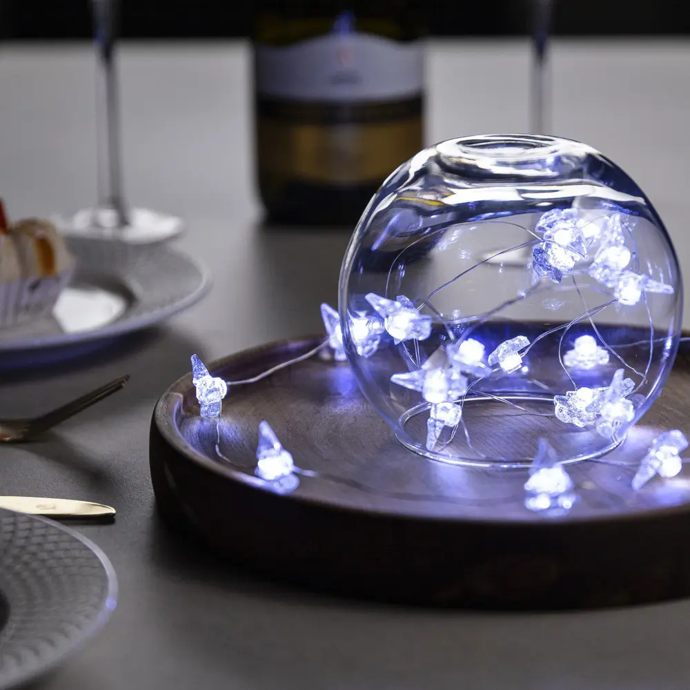 Фото 2 Электрогирлянда комнатная Luazon lighting 7867179 нить 2 м 20 ламп прозрачный 2 режима работы Фото 2 Электрогирлянда комнатная Luazon lighting 7867179 нить 2 м 20 ламп прозрачный 2 режима работы