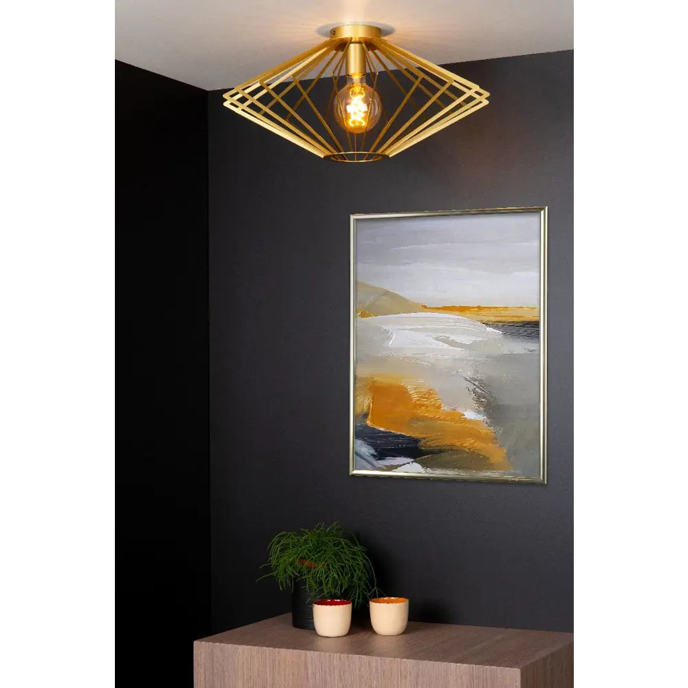 Фото 3 Люстра потолочная Lucide 73107_52_02 1 лампа 5 м² цвет золото