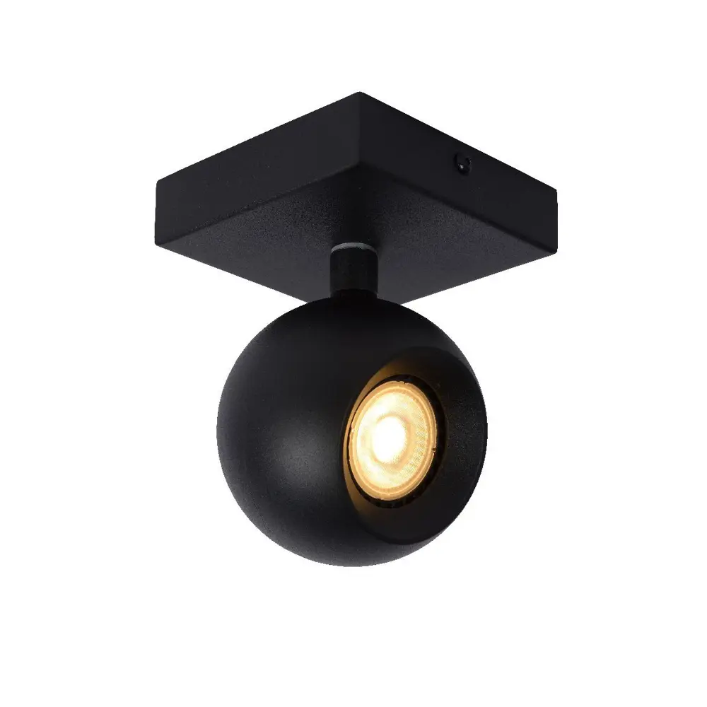 Фото Спот поворотный Lucide 09932_01_30 1 лампа 1 м² цвет черный Фото Спот поворотный Lucide 09932_01_30 1 лампа 1 м² цвет черный