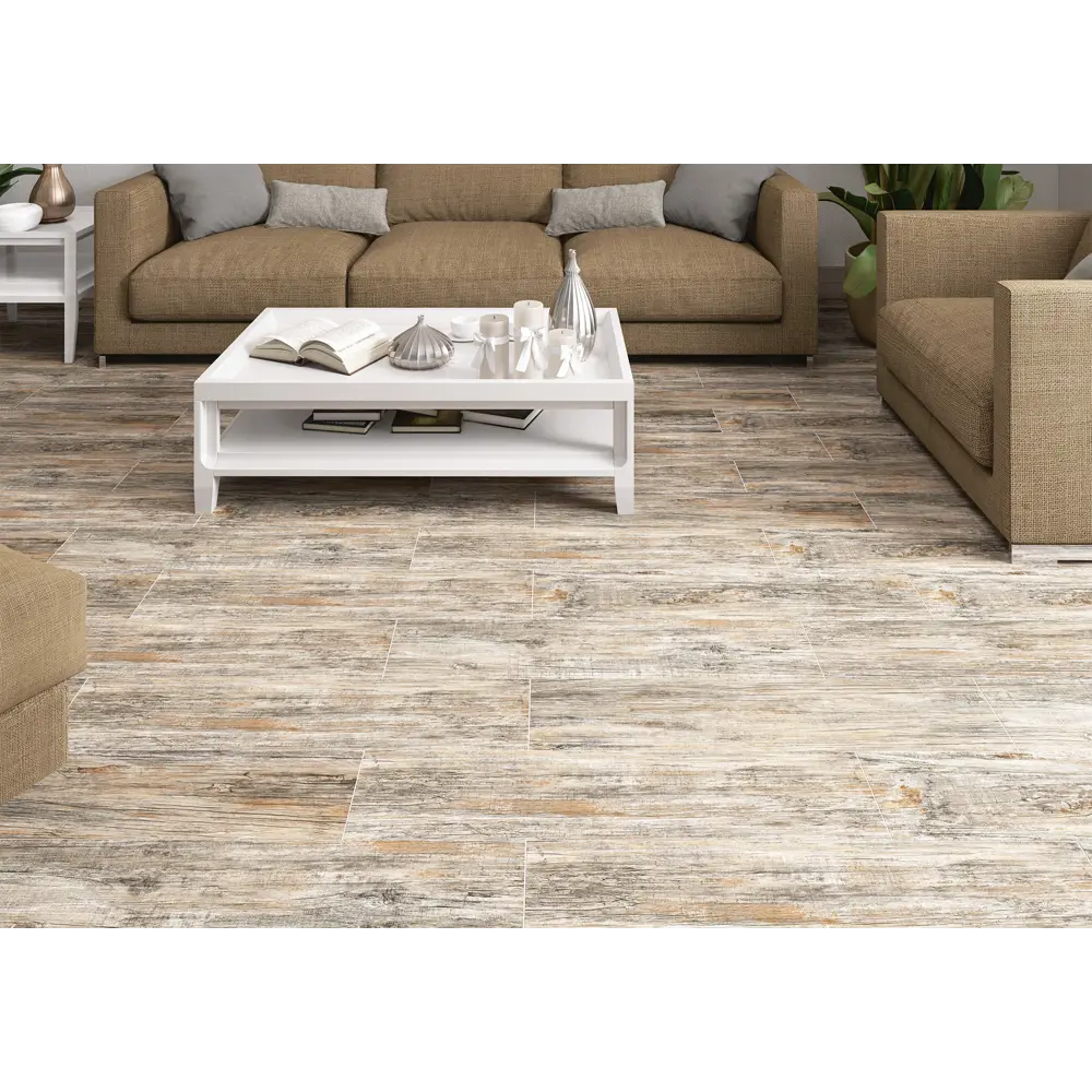 Фото 5 Керамогранит Alma ceramica Grinda GFU92GRN00R 20x90см 1.26 м² цвет белый, цена за упаковку Фото 5 Керамогранит Alma ceramica Grinda GFU92GRN00R 20x90см 1.26 м² цвет белый, цена за упаковку