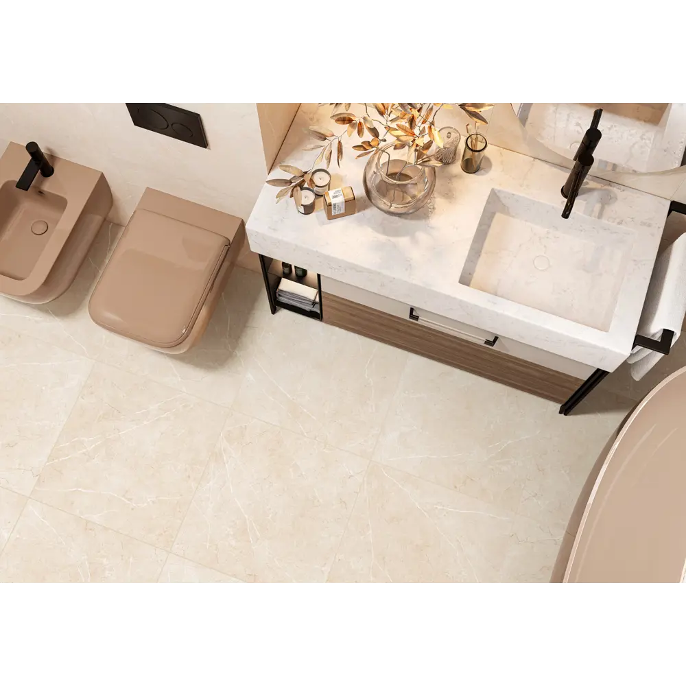 Фото 10 Керамогранит Alma ceramica Crema marfil GFU04CMF04HR 60x60см 1.8 м² цвет бежевый, цена за упаковку Фото 10 Керамогранит Alma ceramica Crema marfil GFU04CMF04HR 60x60см 1.8 м² цвет бежевый, цена за упаковку