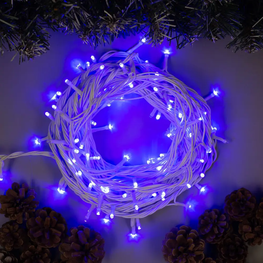 Фото Электрогирлянда наружная Luazon lighting 1080033 нить 10 м 100 ламп прозрачный 1 режим работы Фото Электрогирлянда наружная Luazon lighting 1080033 нить 10 м 100 ламп прозрачный 1 режим работы