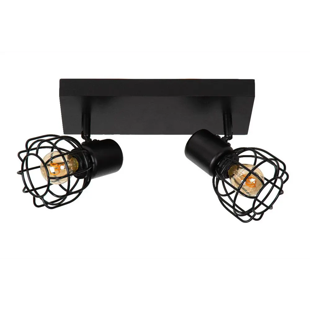 Фото 2 Спот поворотный Lucide 00929_02_30 2 лампы 6.667 м² цвет черный Фото 2 Спот поворотный Lucide 00929_02_30 2 лампы 6.667 м² цвет черный