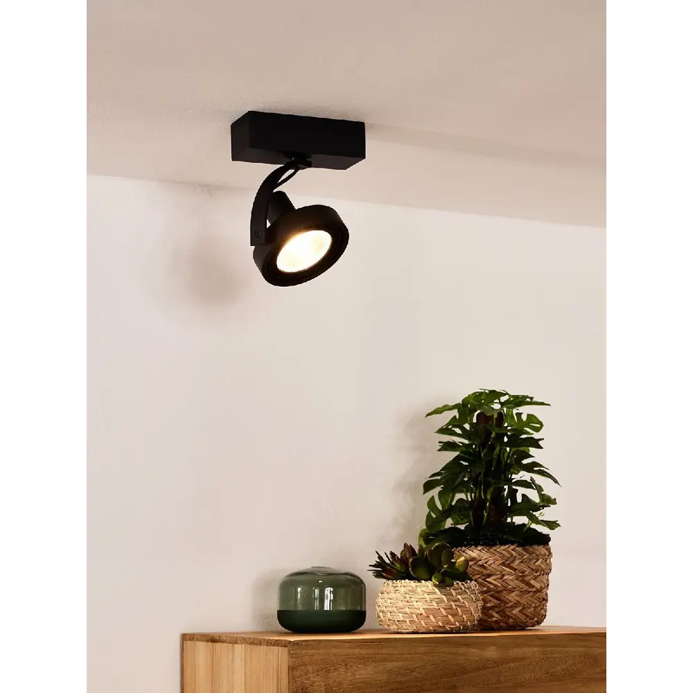 Фото 3 Спот поворотный Lucide 22968_12_30 1 лампа 1 м² цвет черный