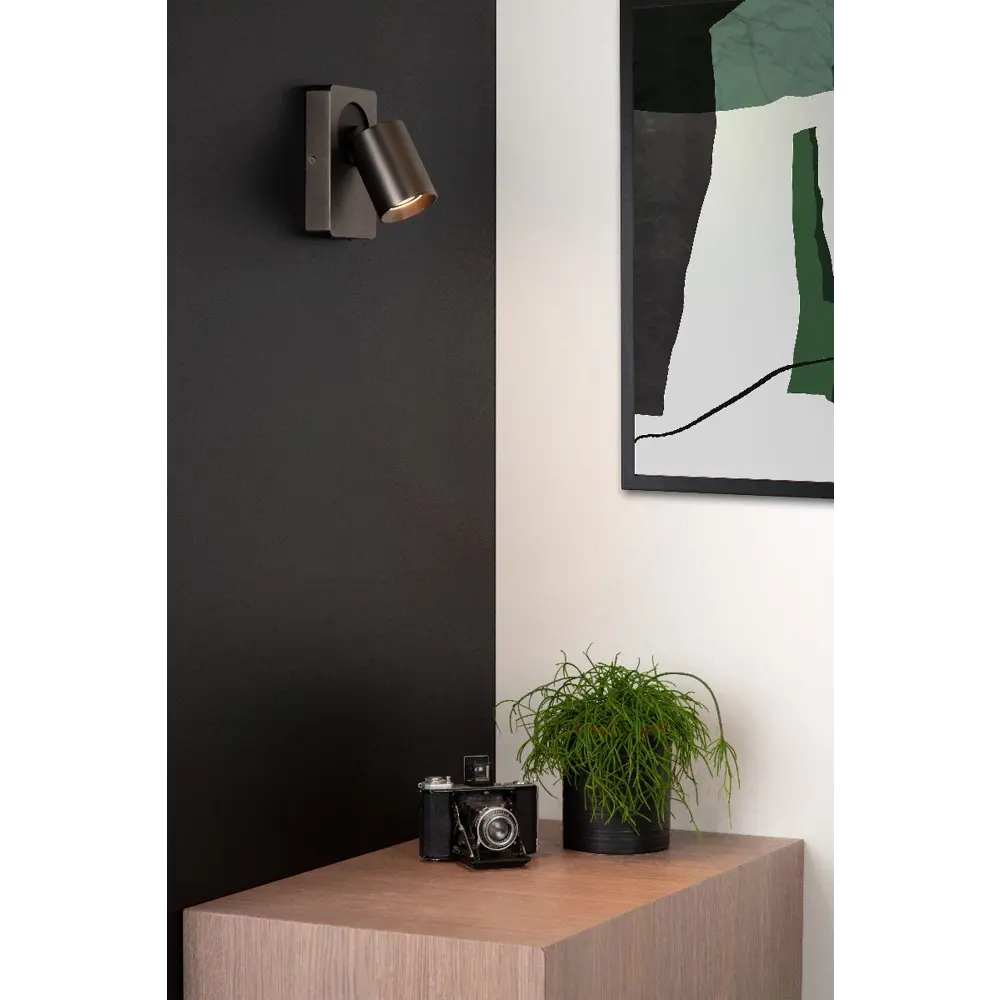 Фото 3 Спот поворотный Lucide 09929_06_16 1 лампа 1 м² цвет черный