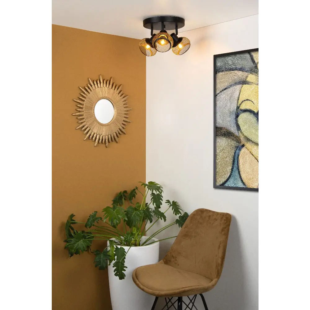 Фото 3 Спот поворотный Lucide 45900_13_02 3 лампы 10 м² цвет черный Фото 3 Спот поворотный Lucide 45900_13_02 3 лампы 10 м² цвет черный