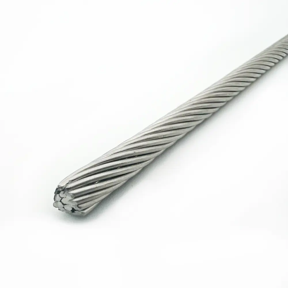 Фото Трос нержавеющий Krepfield 5 мм сталь А2 плетение 1x19 жесткий 30 метров