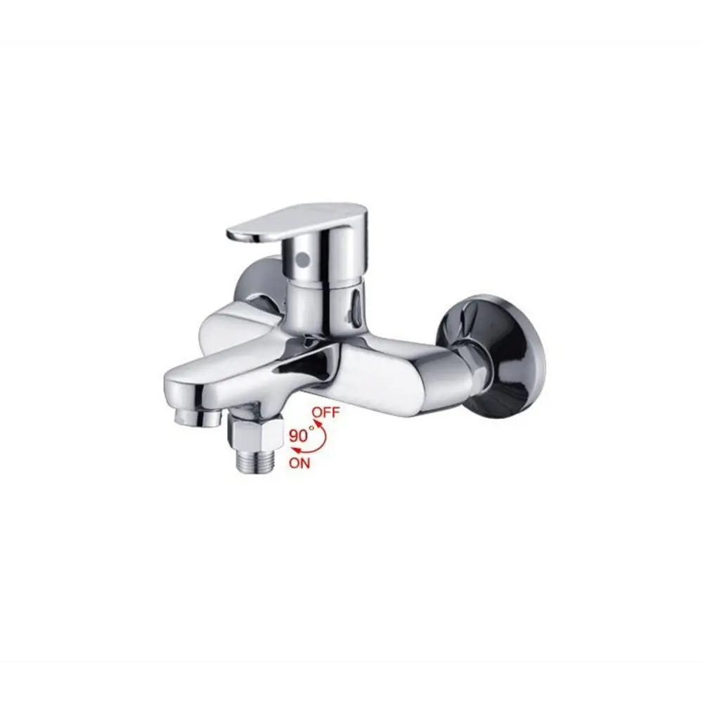 Фото Смеситель для ванны Potato P3031 однорычажный с душевой лейкой цвет хром