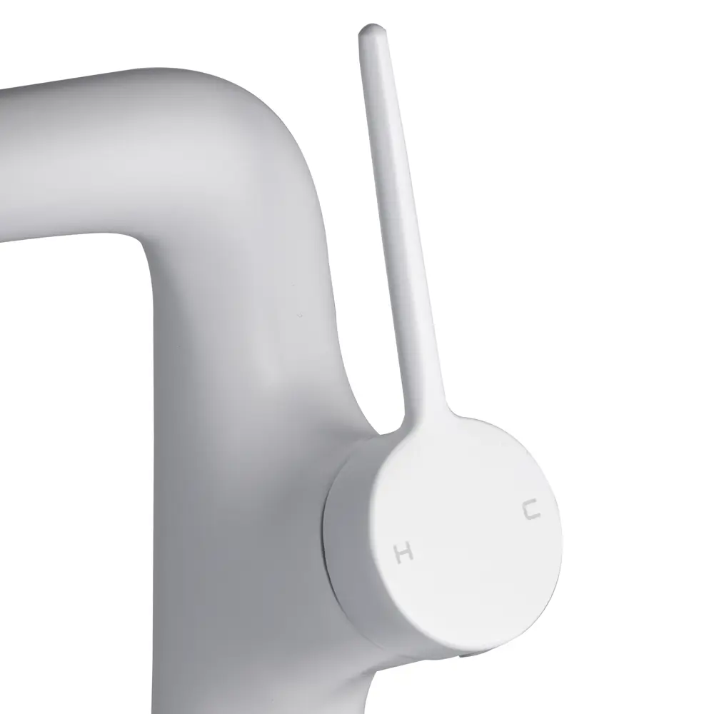 Фото 2 Смеситель для раковины Maxonor PL1094-8 однорычажный цвет белый Фото 2 Смеситель для раковины Maxonor PL1094-8 однорычажный цвет белый