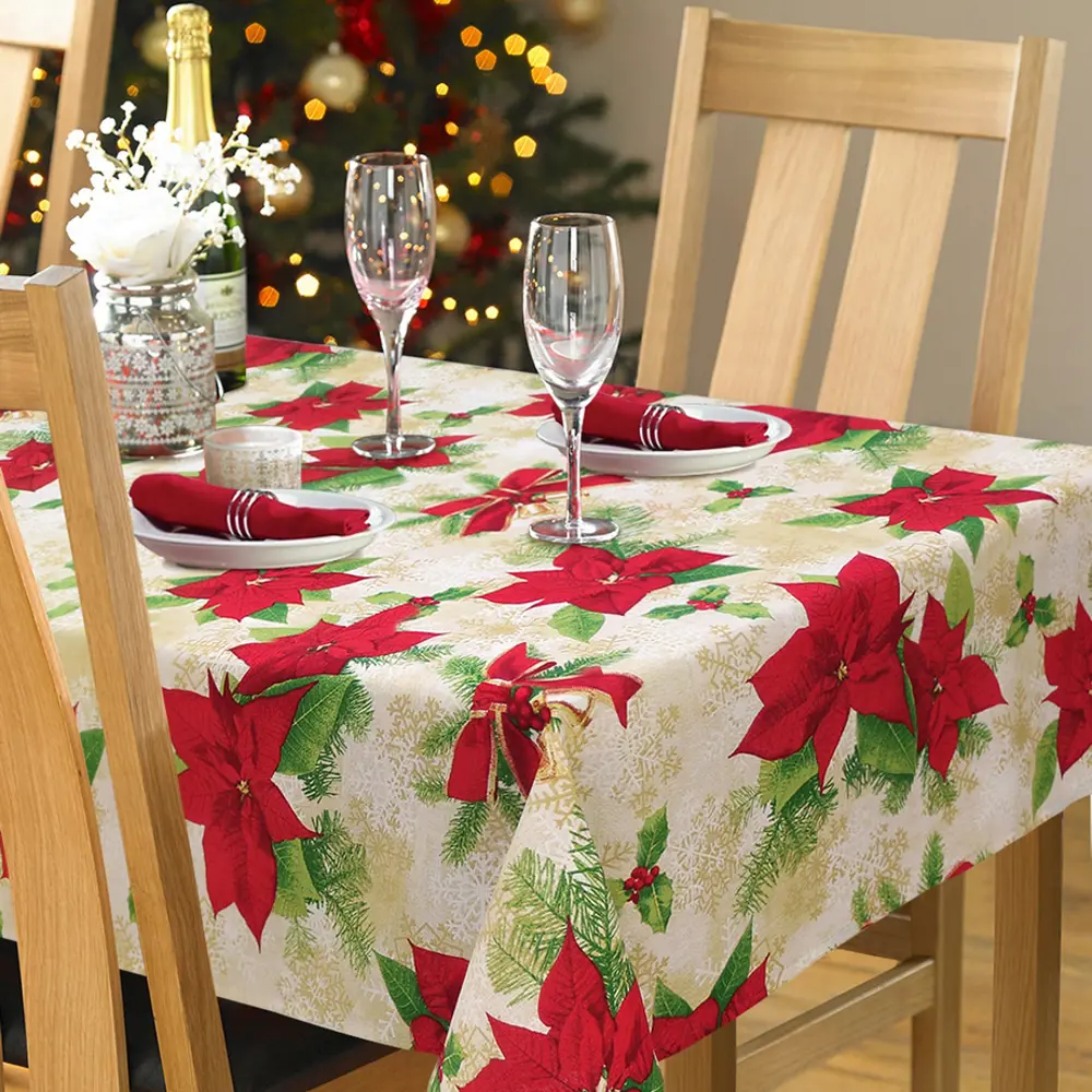 Фото Отрез ткани для скатерти Kauffort Christmas - XL 160x260 см Фото Отрез ткани для скатерти Kauffort Christmas - XL 160x260 см