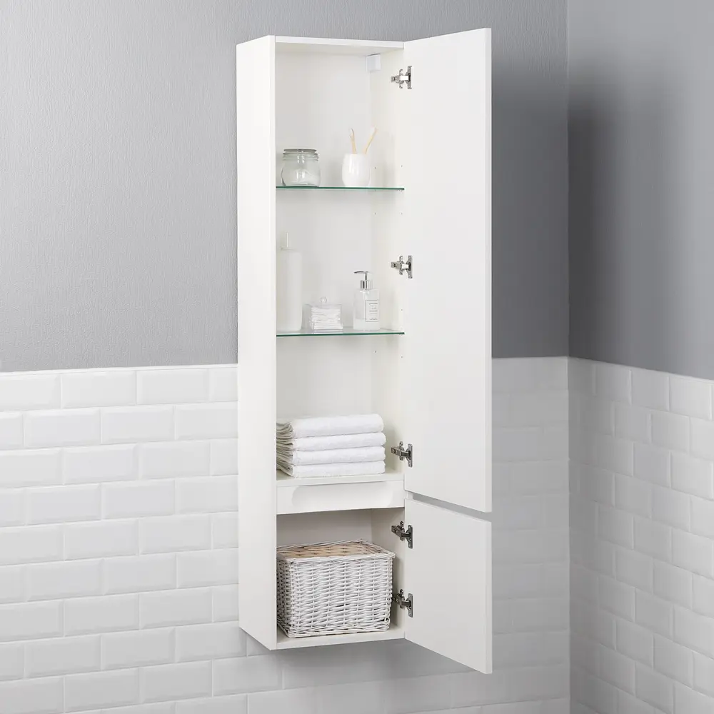 Фото 12 Пенал подвесной Итана Verona 40 400x300x1600 Белый матовый Фото 12 Пенал подвесной Итана Verona 40 400x300x1600 Белый матовый