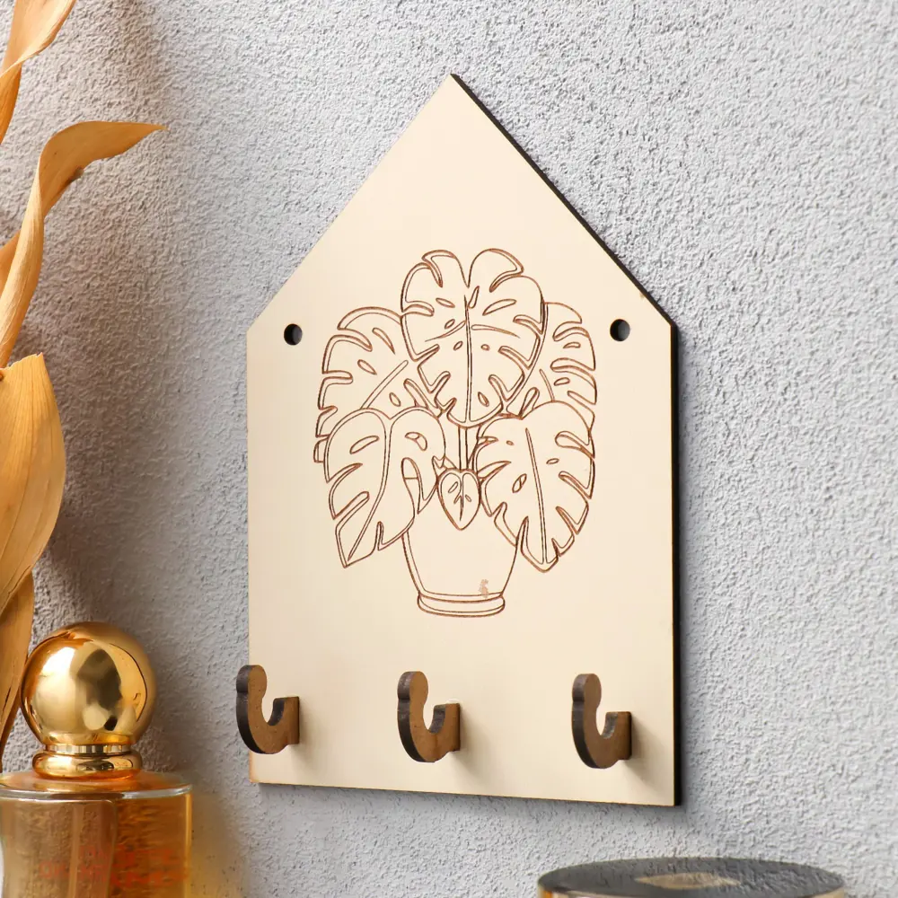 Фото 2 Ключница Simaland 9644492, ХДФ, 15x10 см, цвет светло-бежевый Фото 2 Ключница Simaland 9644492, ХДФ, 15x10 см, цвет светло-бежевый