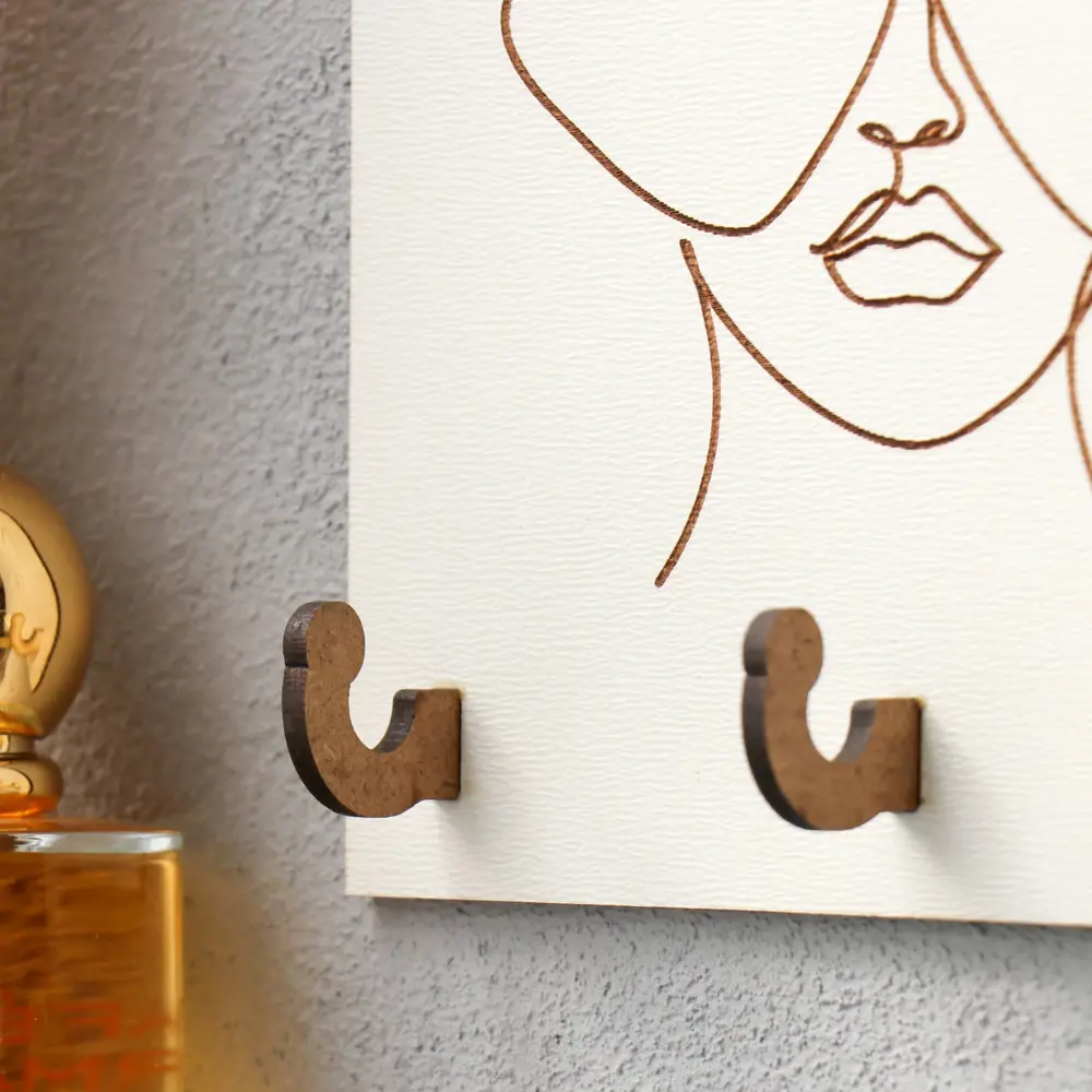 Фото 3 Ключница Simaland 9644520, ХДФ, 15x12 см, цвет светло-бежевый Фото 3 Ключница Simaland 9644520, ХДФ, 15x12 см, цвет светло-бежевый