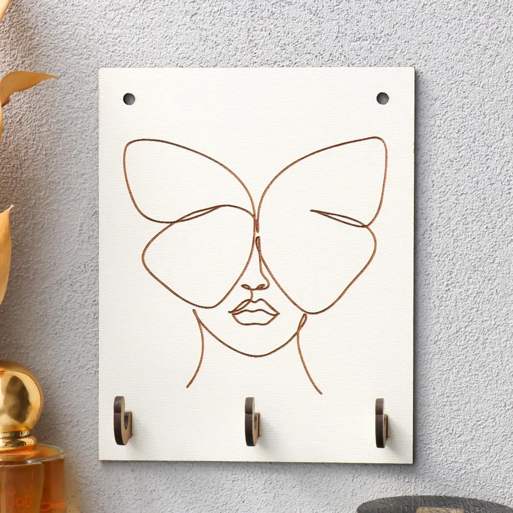 Фото Ключница Simaland 9644520, ХДФ, 15x12 см, цвет светло-бежевый Фото Ключница Simaland 9644520, ХДФ, 15x12 см, цвет светло-бежевый