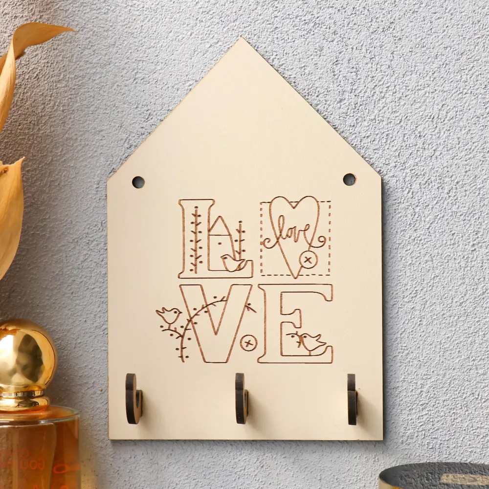 Фото Ключница Simaland 9664100, ХДФ, 15x10 см, цвет светло-бежевый Фото Ключница Simaland 9664100, ХДФ, 15x10 см, цвет светло-бежевый