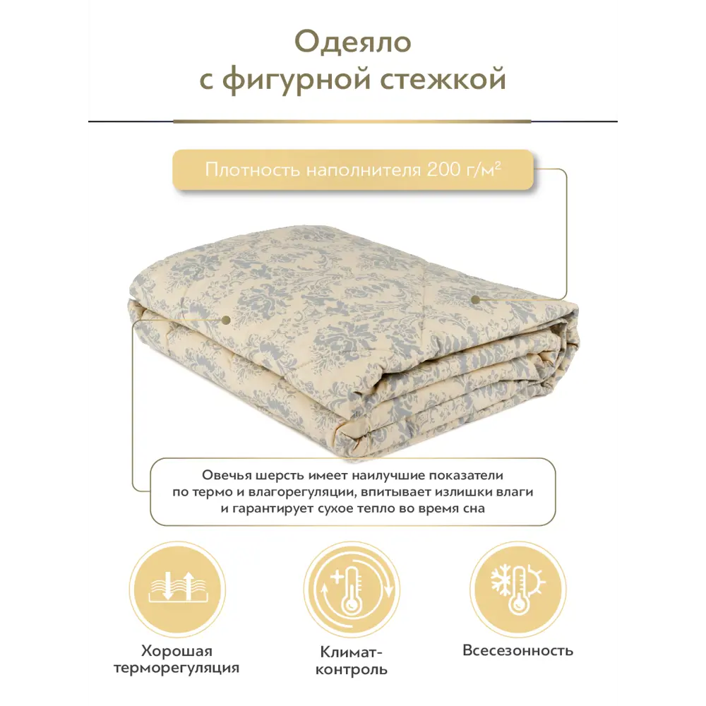 Фото 5 Набор 1 одеяло+2 подушки Роял Найт овечья шерсть в хлопковом тике 175x200 см 50x70 см Фото 5 Набор 1 одеяло+2 подушки Роял Найт овечья шерсть в хлопковом тике 175x200 см 50x70 см