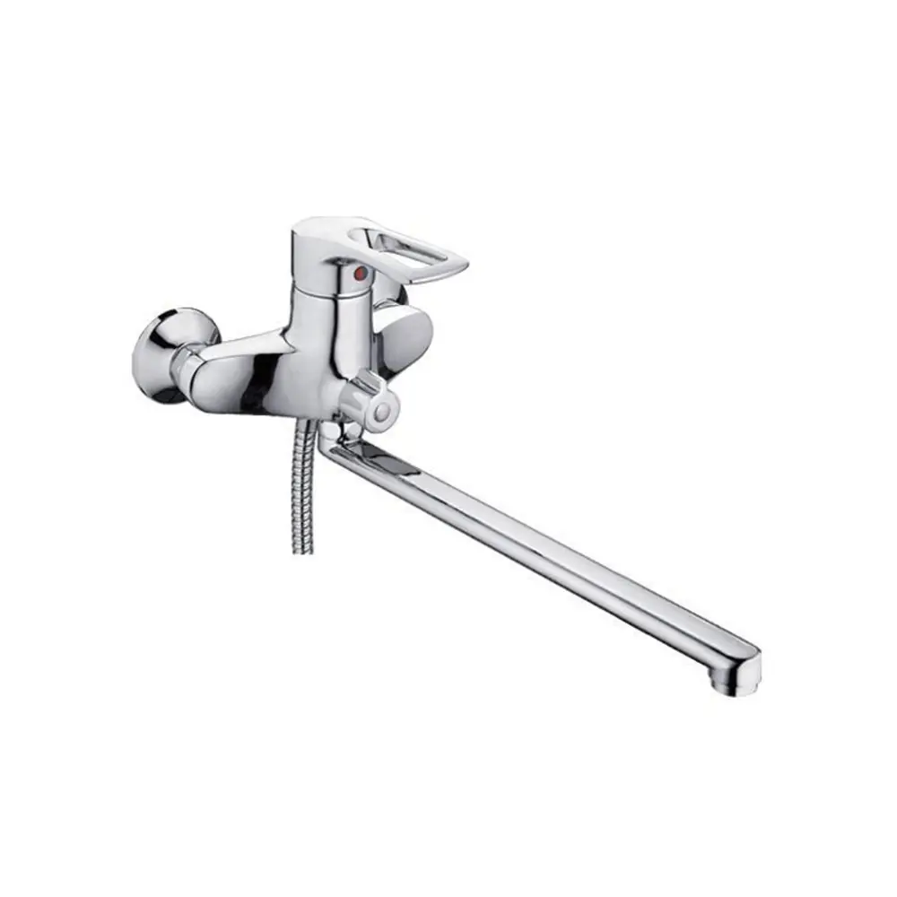 Фото Смеситель для ванны Potato P2222 однорычажный с душевой лейкой цвет хром