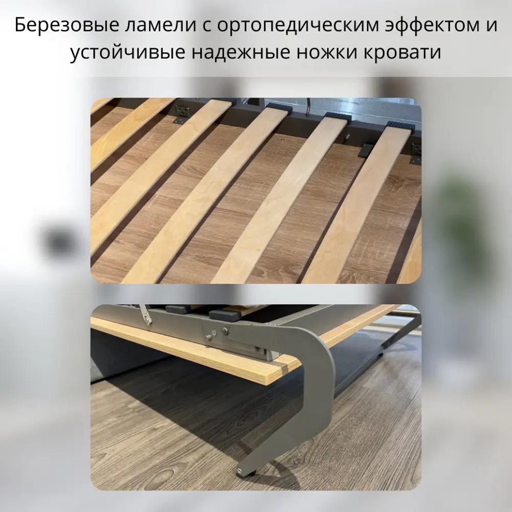 Фото 5 Шкаф-кровать Stylint Фюрт элегант 90x200 см ЛДСП цвет мокко/белый платиновый Фото 5 Шкаф-кровать Stylint Фюрт элегант 90x200 см ЛДСП цвет мокко/белый платиновый