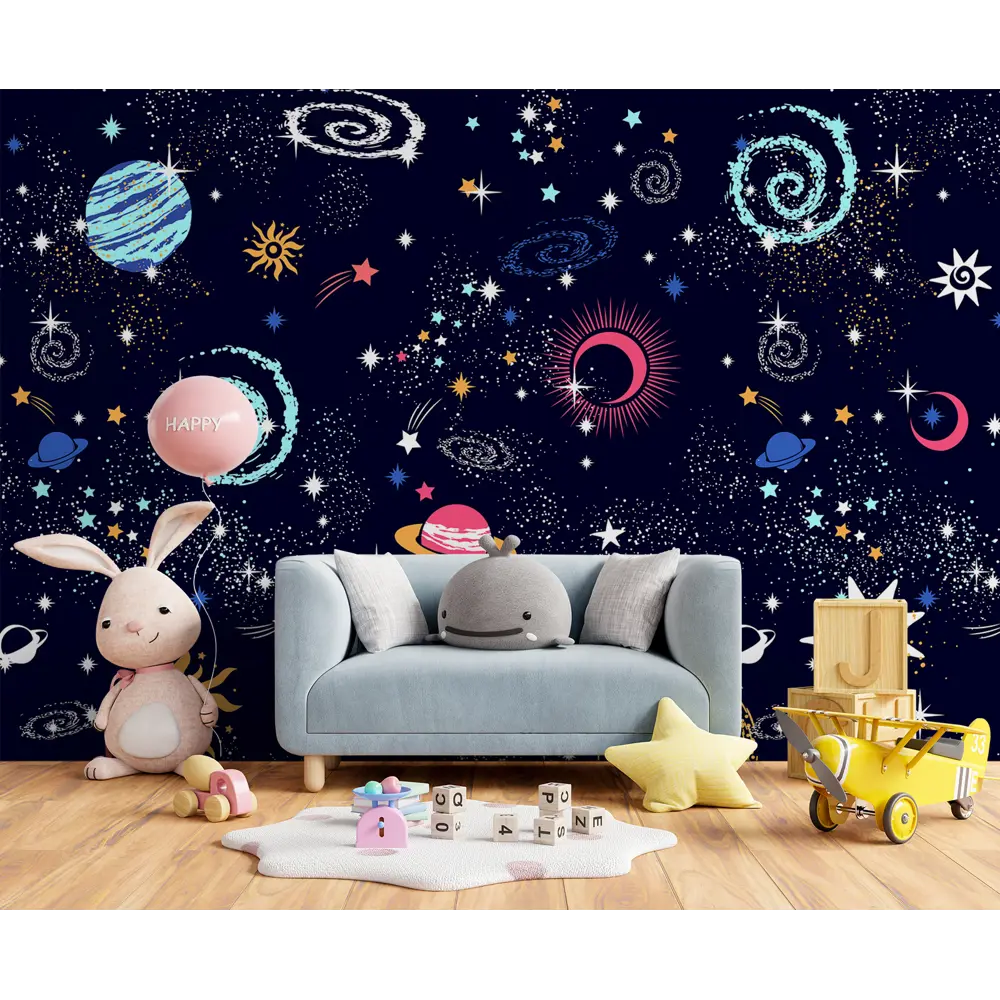 Фото 4 Фотообои флизелиновые с виниловым покрытием в детскую Luxury Walls AM02304 "Космос" 400x270 см Фото 4 Фотообои флизелиновые с виниловым покрытием в детскую Luxury Walls AM02304 "Космос" 400x270 см