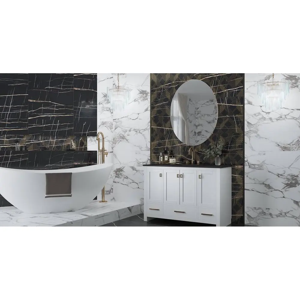 Фото Керамическая плитка Kerlife Royal 1096 24.2x70см цвет черный Фото Керамическая плитка Kerlife Royal 1096 24.2x70см цвет черный