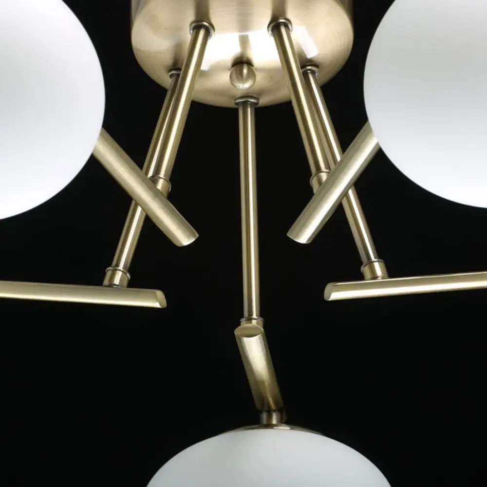 Фото 11 Светильник потолочный DE MARKT 306014305 Оливия 5 ламп 10 м² цвет латунь Фото 11 Светильник потолочный DE MARKT 306014305 Оливия 5 ламп 10 м² цвет латунь