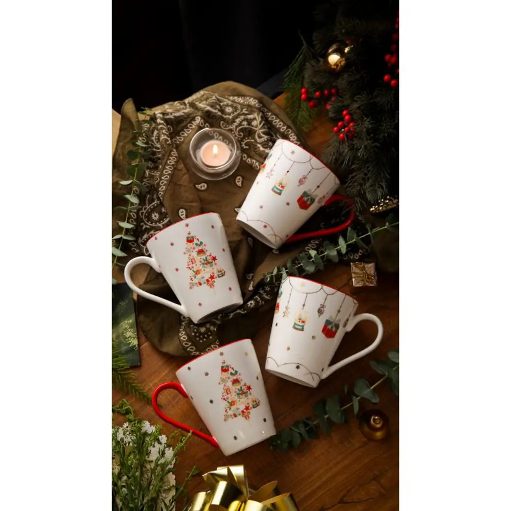 Фото 2 Кружка 300 мл Myatashop фарфор цвет белый, красный Фото 2 Кружка 300 мл Myatashop фарфор цвет белый, красный