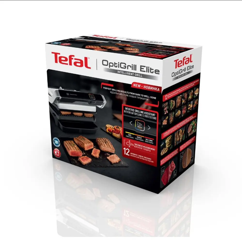 Фото 4 Гриль электрический Tefal GC750D30 2000 Вт цвет черный/серебристый Фото 4 Гриль электрический Tefal GC750D30 2000 Вт цвет черный/серебристый