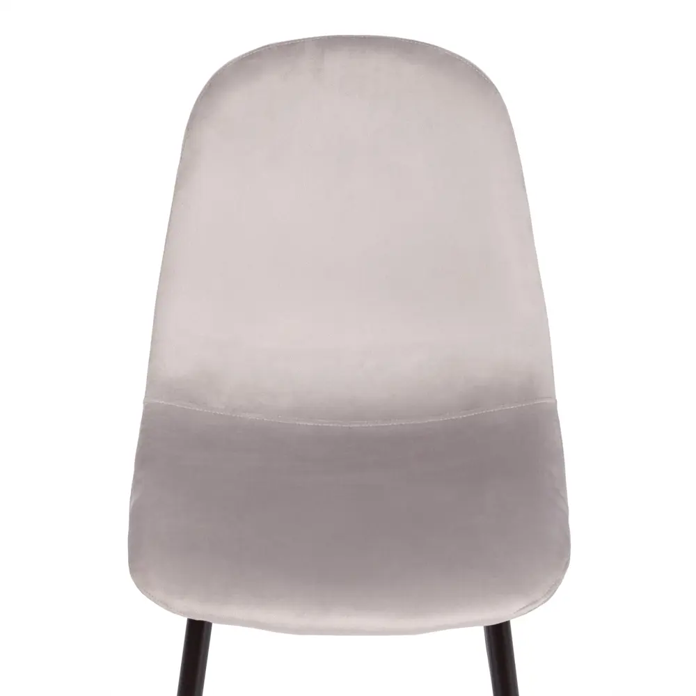 Фото 8 Кухонный стул Tetchair Breeze 87x53x44 см вельвет цвет светло-серый/черный