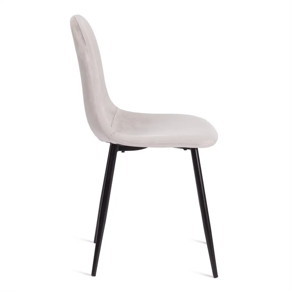 Фото 3 Кухонный стул Tetchair Breeze 87x53x44 см вельвет цвет светло-серый/черный