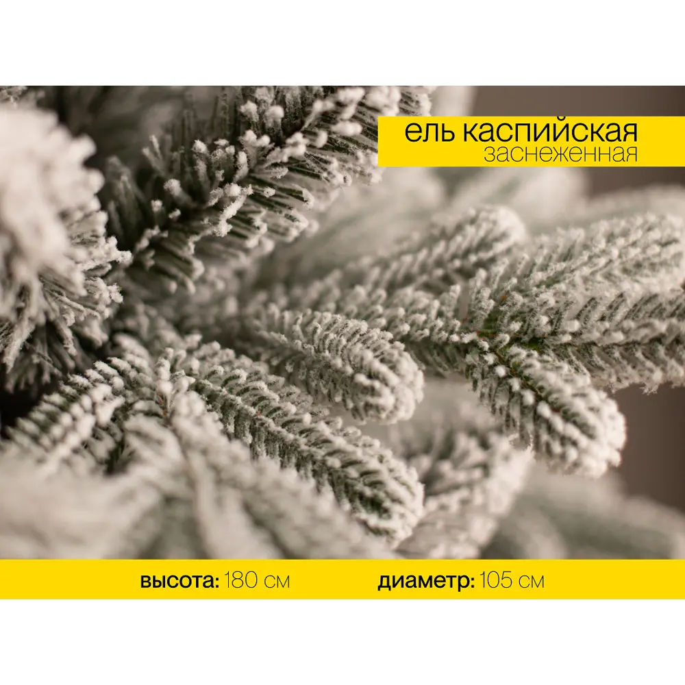 Фото 2 Ель новогодняя искусственная ЕКАСПЗ 18 Каспийская заснеженная заснеженная 180 см Фото 2 Ель новогодняя искусственная ЕКАСПЗ 18 Каспийская заснеженная заснеженная 180 см
