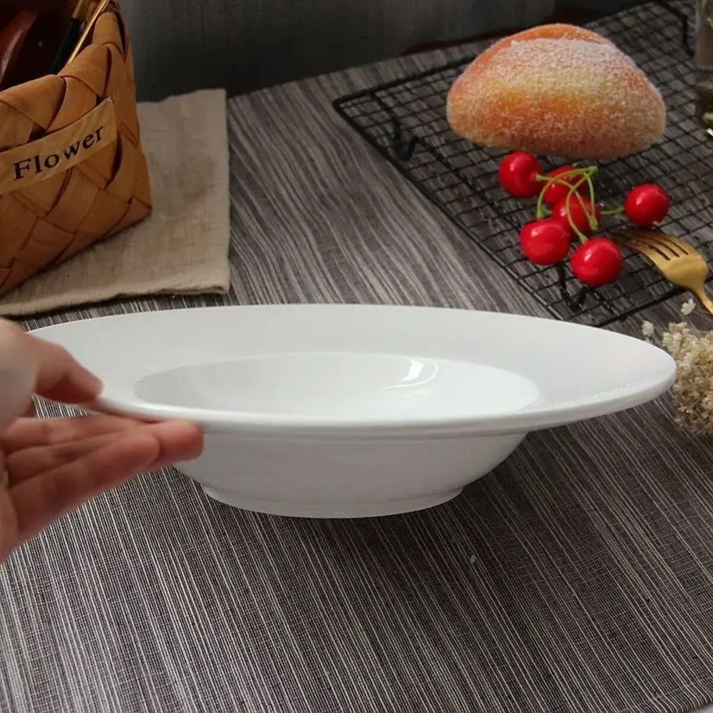 Фото 2 Набор тарелок 2 шт Homium Collection 23x5x23 см керамика цвет белый Фото 2 Набор тарелок 2 шт Homium Collection 23x5x23 см керамика цвет белый