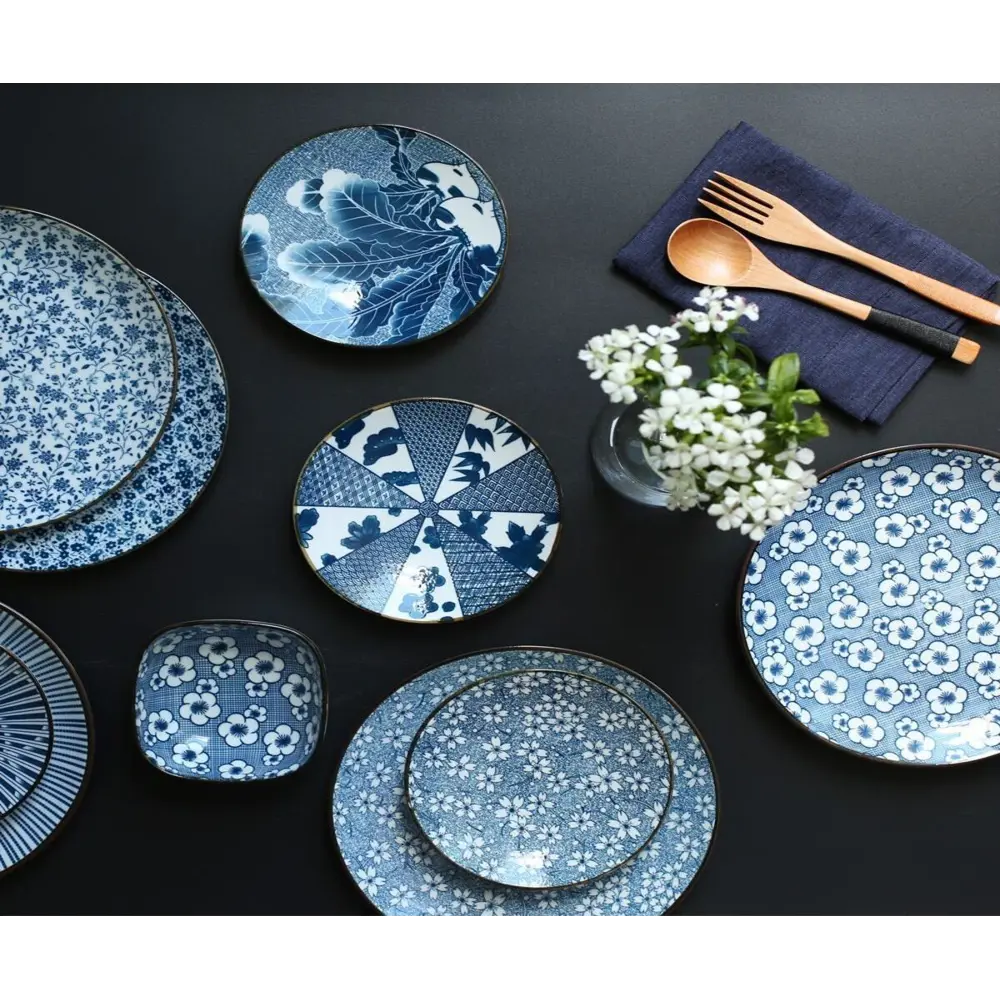 Фото 7 Тарелка Zdk Japanese Collection 18x3x18 см керамика цвет голубой Фото 7 Тарелка Zdk Japanese Collection 18x3x18 см керамика цвет голубой