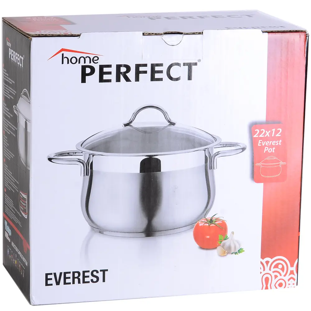Фото 3 Кастрюля 4.4 л с крышкой Home perfect 80463 нержавеющая сталь цвет серебристый Фото 3 Кастрюля 4.4 л с крышкой Home perfect 80463 нержавеющая сталь цвет серебристый