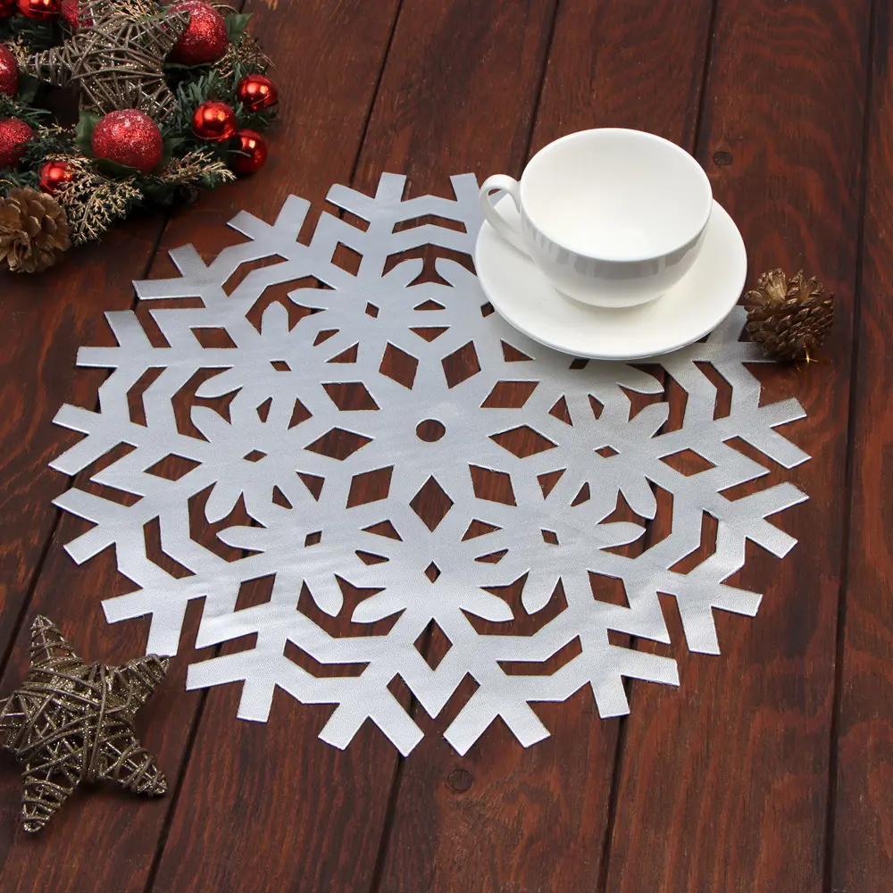 Фото Салфетки сервировочные Доляна 9689119, 38x38 см цвет серебристый Фото Салфетки сервировочные Доляна 9689119, 38x38 см цвет серебристый