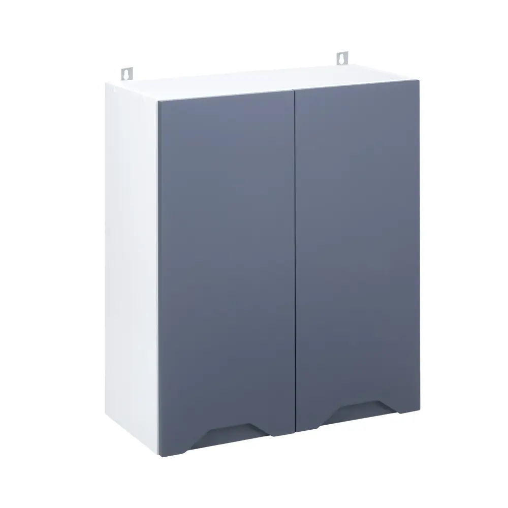 Фото Навесной шкаф Клик мебель Хельга 80x72x30 см ЛДСП цвет белый/софт маренго