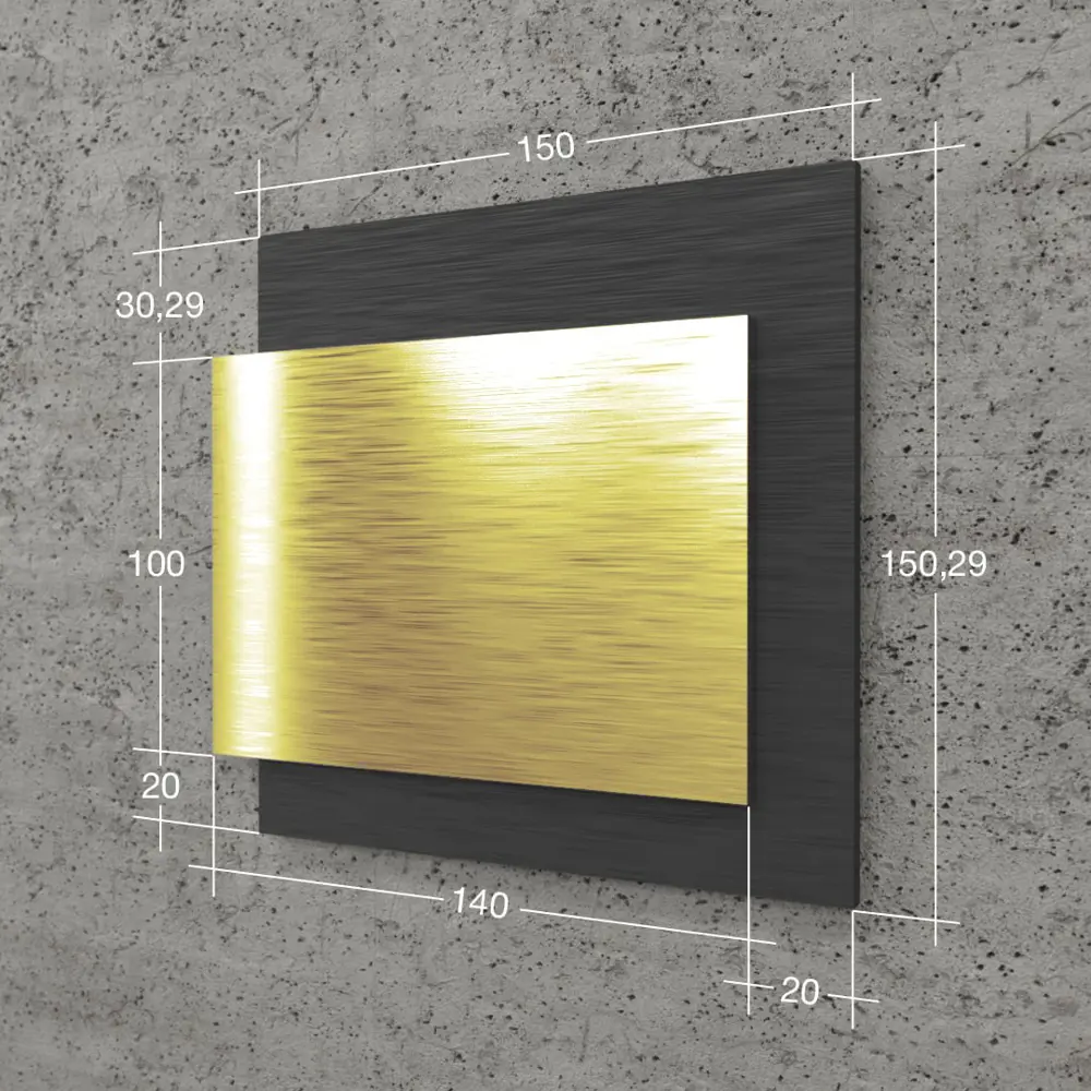 Фото 4 Цифры на дверь квартиры Бестмедиа самоклеящиеся №176 15x12 см царапанное золото