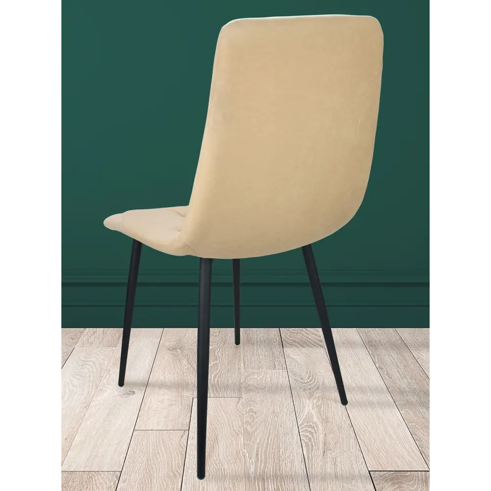 Фото 2 Стул Callisto mobili М205.0 89x42x44 см велюр цвет бежевый/черный