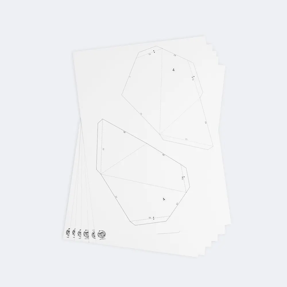 Фото 5 Набор для создания полигональной фигуры Зимнее Волшебство Ёлочка 32.5x44 см