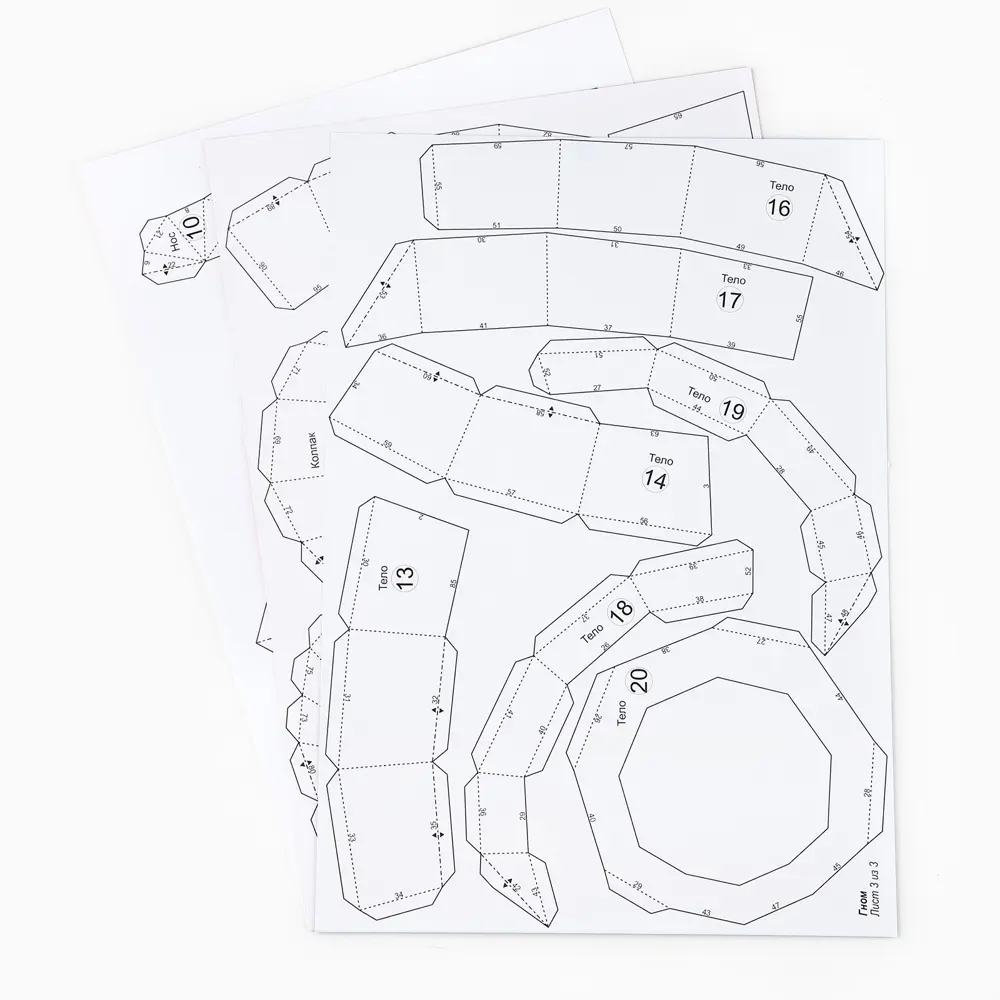 Фото 4 Набор для создания полигональной фигуры Зимнее Волшебство Гном 23x14.3x16.5 см Фото 4 Набор для создания полигональной фигуры Зимнее Волшебство Гном 23x14.3x16.5 см