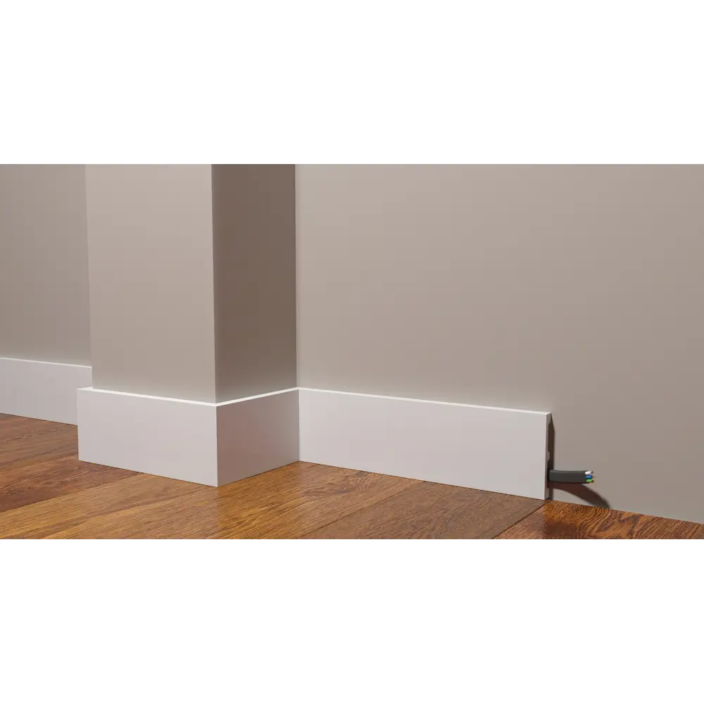 Фото Плинтус напольный ударопрочный влагостойкий под покраску Decor-Dizayn DD708 80x13x2000мм Фото Плинтус напольный ударопрочный влагостойкий под покраску Decor-Dizayn DD708 80x13x2000мм