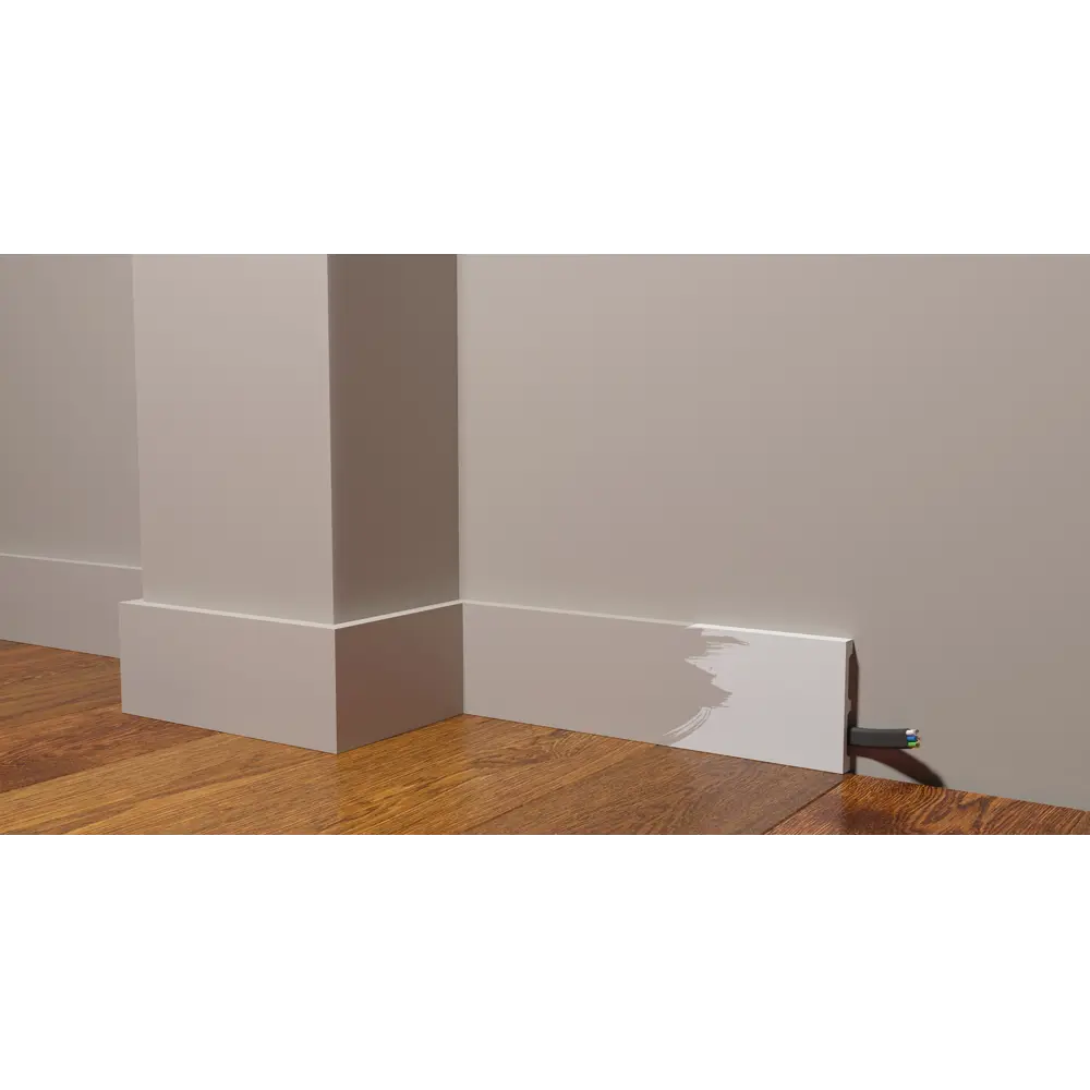 Фото 2 Плинтус напольный ударопрочный влагостойкий под покраску Decor-Dizayn DD708 80x13x2000мм Фото 2 Плинтус напольный ударопрочный влагостойкий под покраску Decor-Dizayn DD708 80x13x2000мм