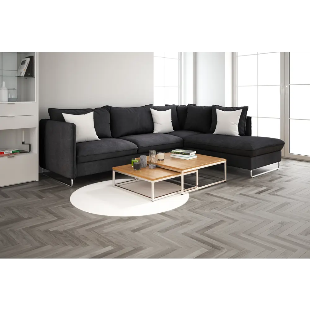 Фото 13 ПВХ Плитка Decorifica Oak grey Rosewood 43 класс толщина 5 мм 2.3 м², цена за упаковку Фото 13 ПВХ Плитка Decorifica Oak grey Rosewood 43 класс толщина 5 мм 2.3 м², цена за упаковку
