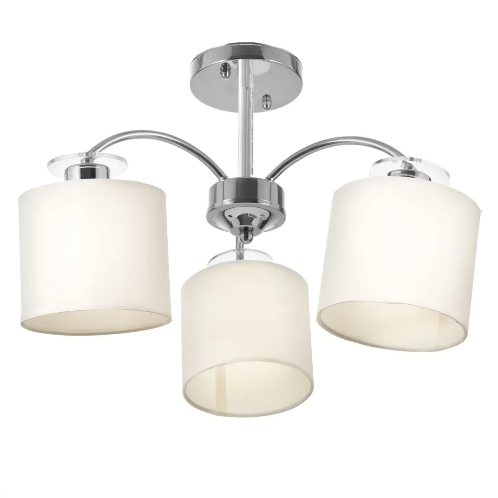 Фото Люстра потолочная BAYERLUX F761TT-678 3 лампы 6 м² цвет хром Фото Люстра потолочная BAYERLUX F761TT-678 3 лампы 6 м² цвет хром