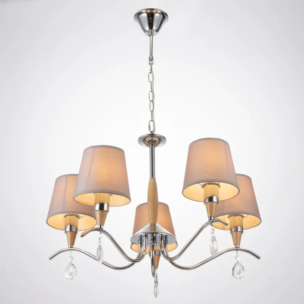 Фото 2 Люстра потолочная BAYERLUX GZV-0039 5 ламп 15 м² цвет хром Фото 2 Люстра потолочная BAYERLUX GZV-0039 5 ламп 15 м² цвет хром