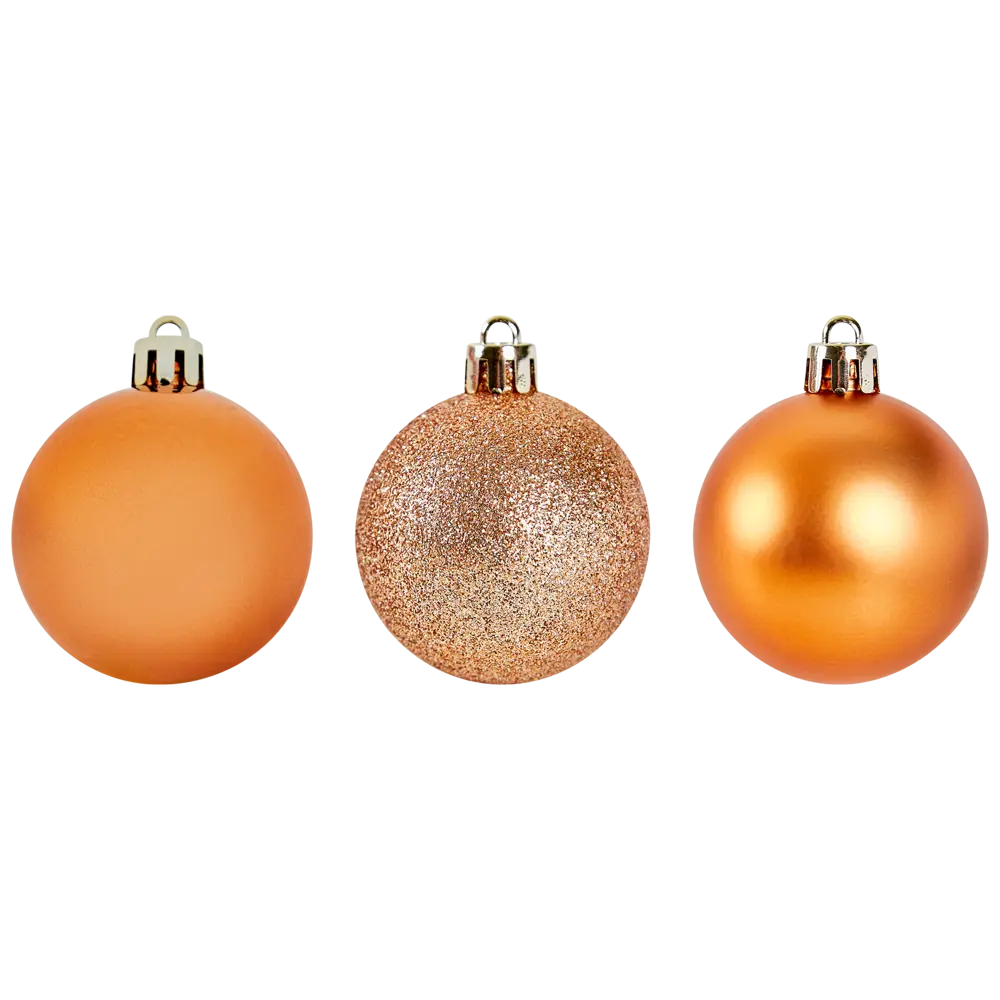 Фото 3 Набор новогодних шаров Christmas ø5 см цвет коричневый 12 шт. Фото 3 Набор новогодних шаров Christmas ø5 см цвет коричневый 12 шт.