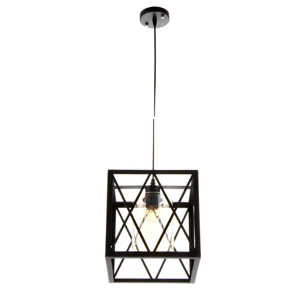 Фото Светильник подвесной BAYERLUX 7557302 Малевич 1 лампа 2 м² цвет черный Фото Светильник подвесной BAYERLUX 7557302 Малевич 1 лампа 2 м² цвет черный